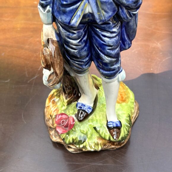 Vintage Blue Boy Figurine Porcelain Hand Painted Gainsborough Style Collectible - Picture 11 of 15
